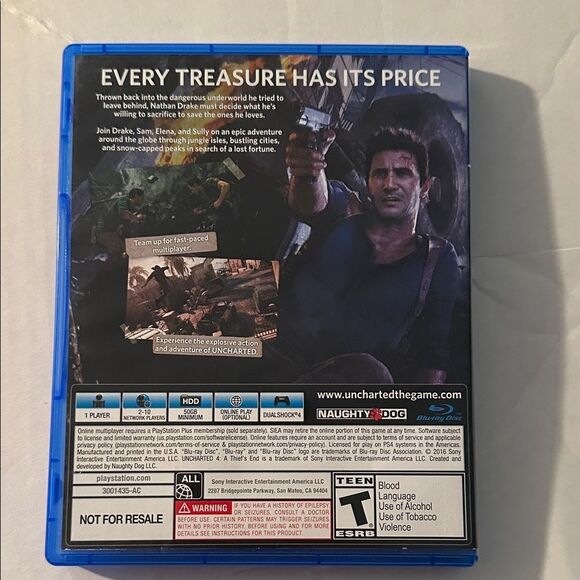 Uncharted 4: A Thief's End for PS4 - Blue Case - Picture 2 of 4
